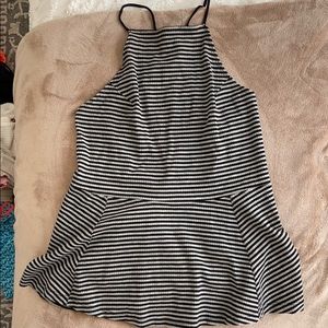 Beautiful Peplum striped shirt
